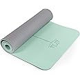 Yoga Mat Non Slip, Pilates Fitness Mats, Eco Friendly, Anti-Tear 1/4" Thick Yoga Mats for Women, Exercise Mats for Home Workout with Carrying Sling and Storage Bag