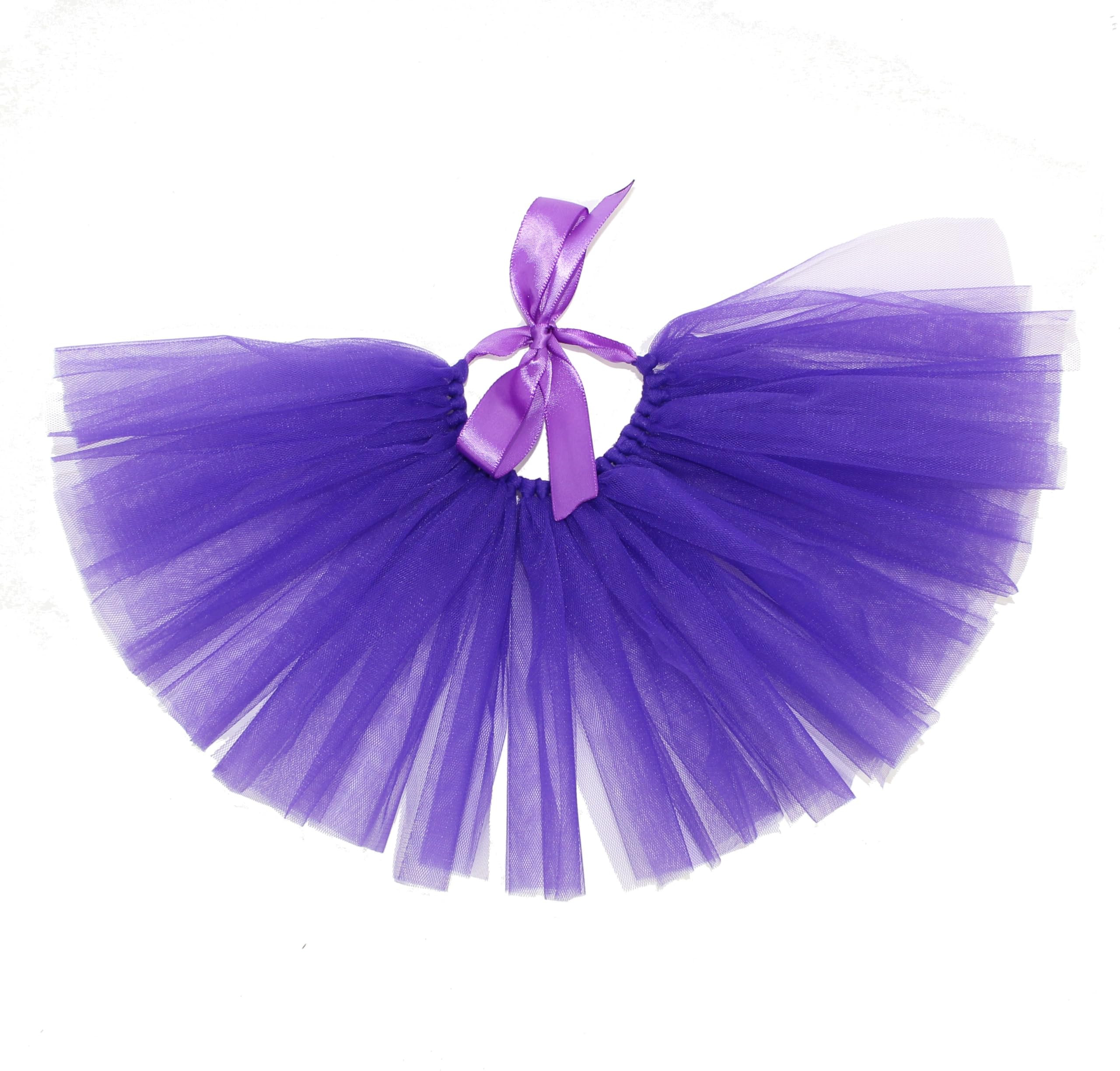 PAWPATU Tulle Tutu for Dogs or Cats, X-Small, Dark Purple
