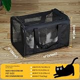 Conlun Cat Carrier Bag Soft-Sided 4-Sided Mesh Airline Approved up to 6kg view 3