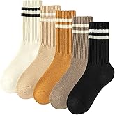 Daphene Women's Vintage Trendy Wool Socks | Fall Winter Thick Warm Ethnic Style | Holiday Gift Set | Trendy Comfortable
