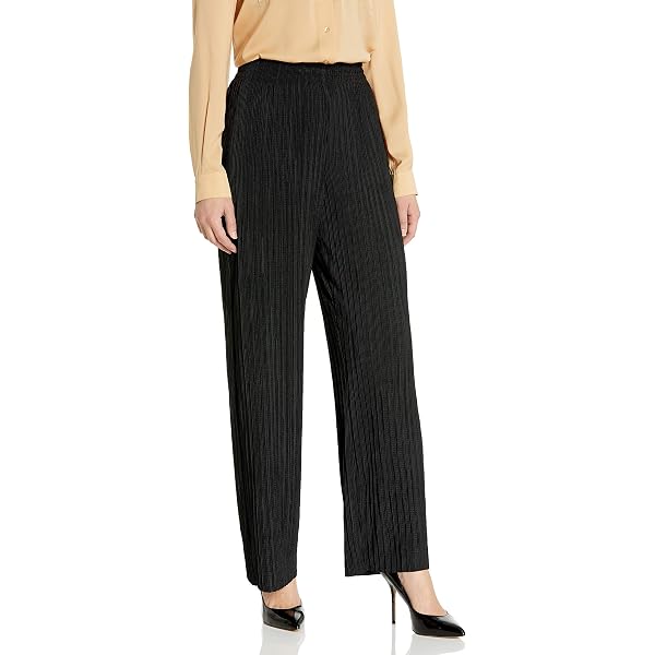 Pantalon Habillé A. Byer - Taille Junior 13 - Noir à Rayures (pinstripe) - 95% Polyester, 5% Spandex