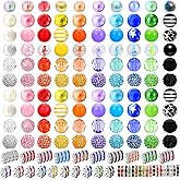 180 PCS Focal Beads for Pen Making, Include 100 PCS 20mm Rhinestone Beads 20 PCS 16mm Bubblegum Bead and 60 PCS Rondelle Spacer Bead, Perfect for DIY Pen Keychain Bracelets Jewelry