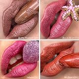 OULAC Glow Metallic Shine Lipstick Coral Be Happy 05 4.3 g Vegan Cruelty Free view 8
