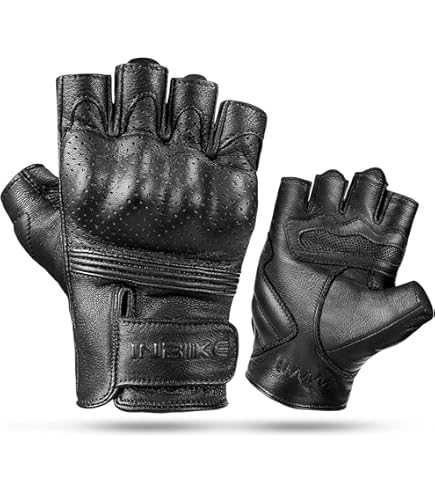 Amazon.com: Superbike Half Finger Motorcycle Gloves Goatskin