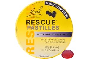 Bach Rescue Remedy Pastilles Black Currant, 1.7 oz (2 Pack)