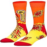 Odd Sox, Fun Crew Socks for Men, Nacho Snacks, Doritos, Cheetos, Funyun Prints