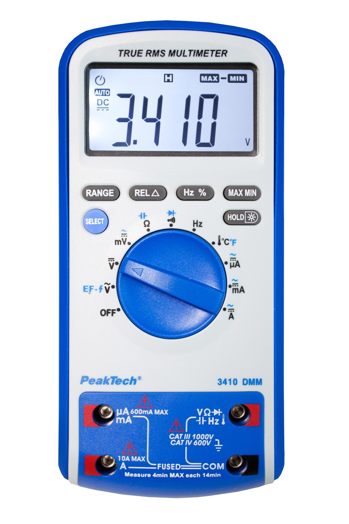 PeakTech True RMS Digital Multimeter Counts with Continuity Tester