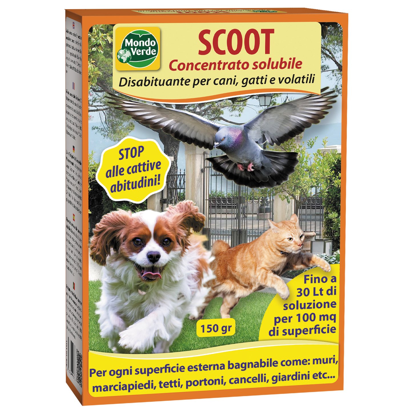 MONDO Green rep01 Repeller – Dogs And Cats Powder 150 g, Red