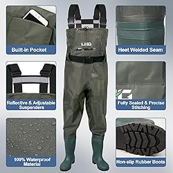 LHG Fishing Waders Waterproof Bootfoot Chest Waders