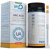 life2O DoubleCheck ✓✓ Uric Acid Urine Test Strips, 50x More Dependable Urinalysis Testing Kit for Gout, Kidney Function, Dietary Intake, Metabolism, Kidney Stones and More
