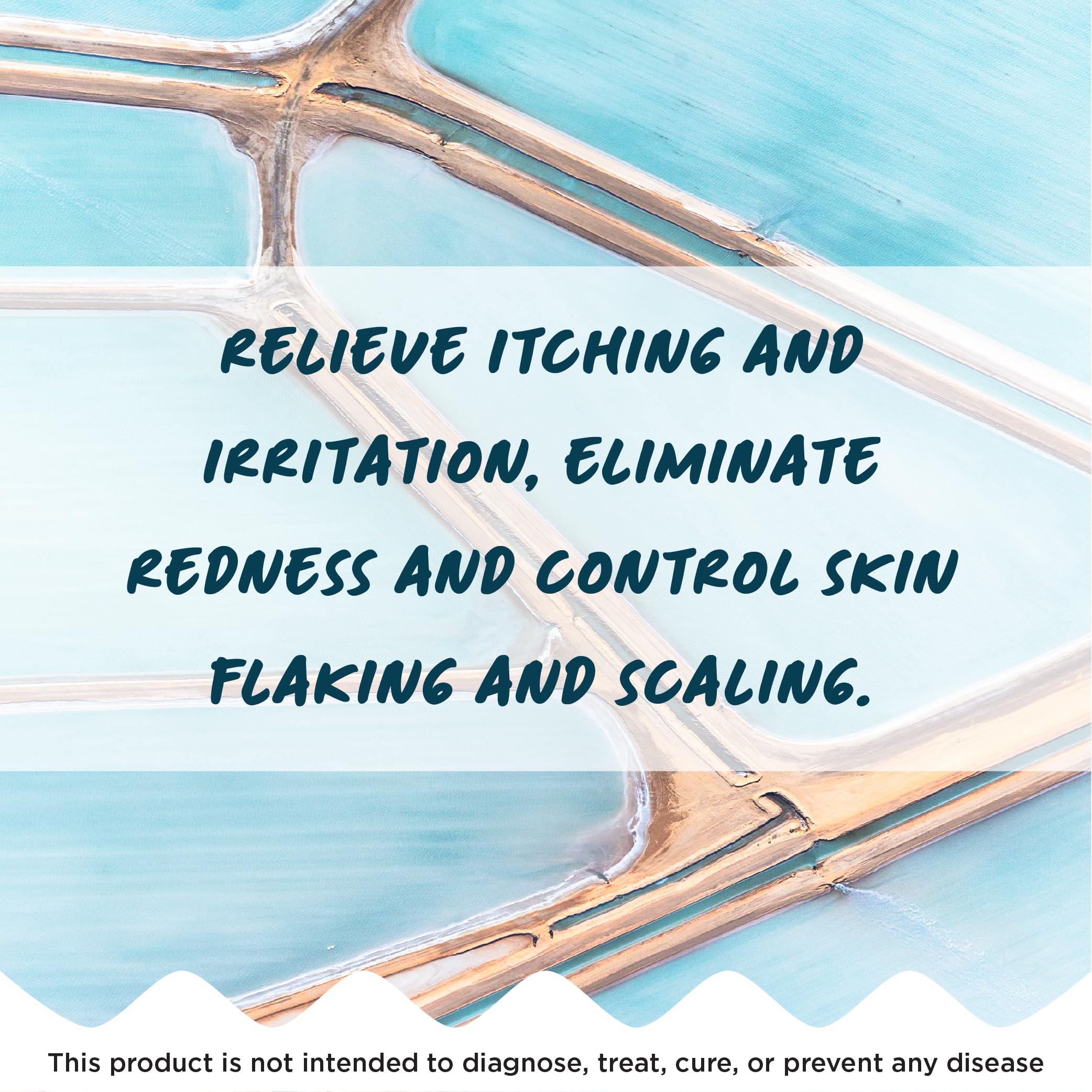 Ocean Soothe Lotion with Natural Magnesium Salts and 1.8% Salicylic Acid for Relief and Control of Mild Psoriasis Symptoms, Hydrate and Soothe Skin, Fragrance-Free, 120mL