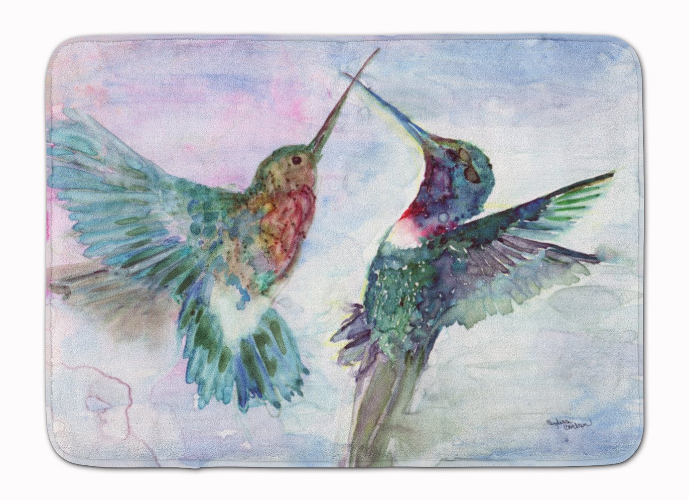 Caroline's Treasures Hummingbird Combat Floor Mat, Multicolor, 19 inches x 27 inches