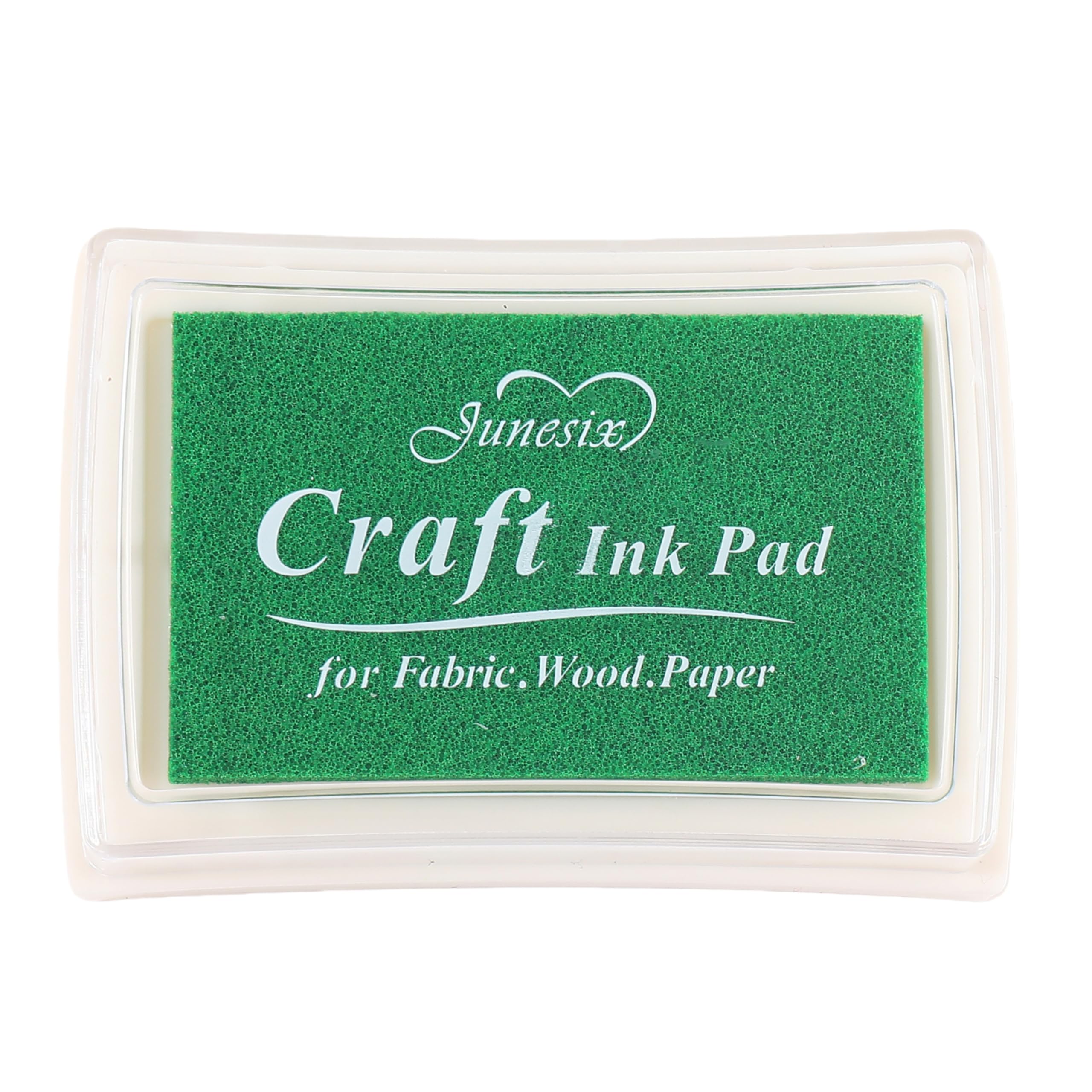YPSelected Craft Stamp Ink Pad for Paper Wood Fabric 15 Colors Available for Rubber Stamps (Dark Green)