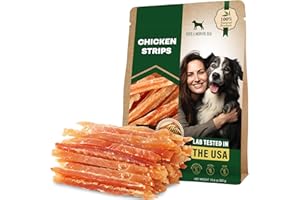 BELOVED PETS Dog Treats Chicken Jerky Strips 10.6 oz - Human Grade Meat Sticks - Natural Pet Dried Snacks Rawhide - Free - Long Lasting Chews for Large & Small Dogs - Best for Training & Healthy Teeth