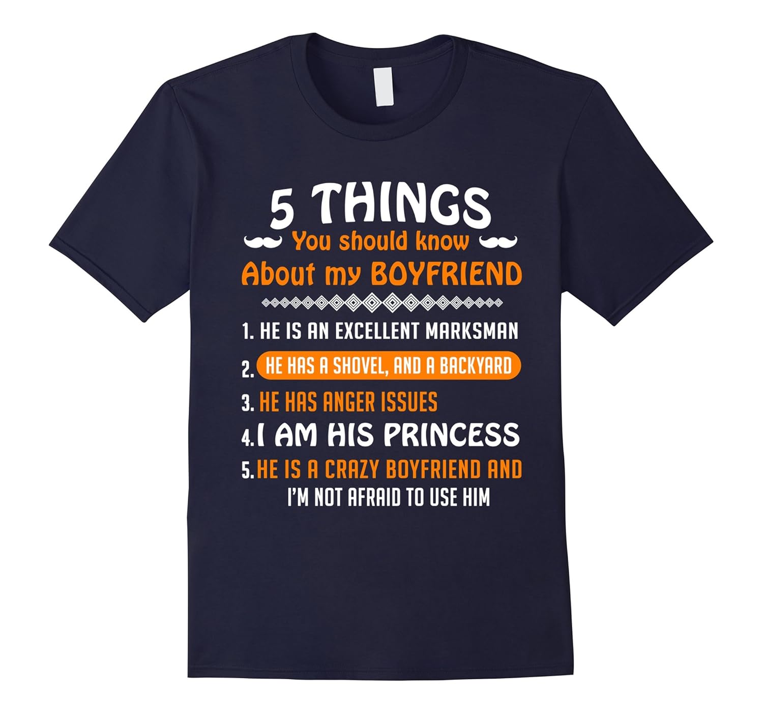 5 Things You Should Know about My Boyfriend T-Shirts-Rose