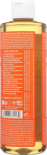 Dr. Bronner's 18-in-1 Pure Castile Soap Organic Oils 473ml Recycled Bottle view 2