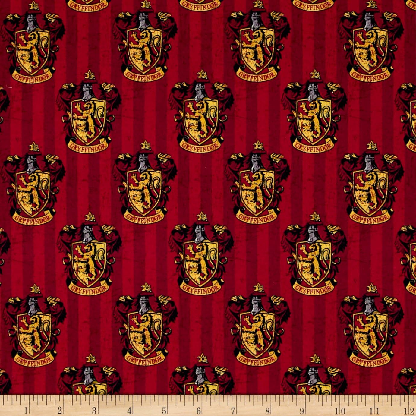 CAMELOT Fabrics 0491196 Harry Potter Digital Gryffindor Multi Fabric by The Yard, Multicolor