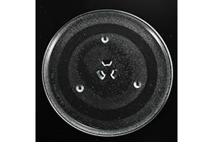 BlueNatHxRPR 11.25"(288MM) Microwave Turntable Plate Microwave Cooking Tray Replacment Compatible for GE WB49X10097 HVM1540DP1BB HVM1540DP1WW HVM1540DP2BB HVM1540DP2WW Microwave Oven Cooking