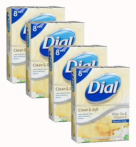 dial glycerin bar soap white tea & vitamin e