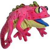 Living Puppets - Cammy the Chameleon, 16-Inch Plush Hand Puppet for Boys and Girls