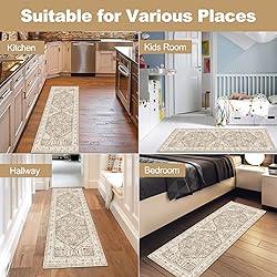 Yamaziot Washable Runner Rug, 2x5 Non-Slip Boho