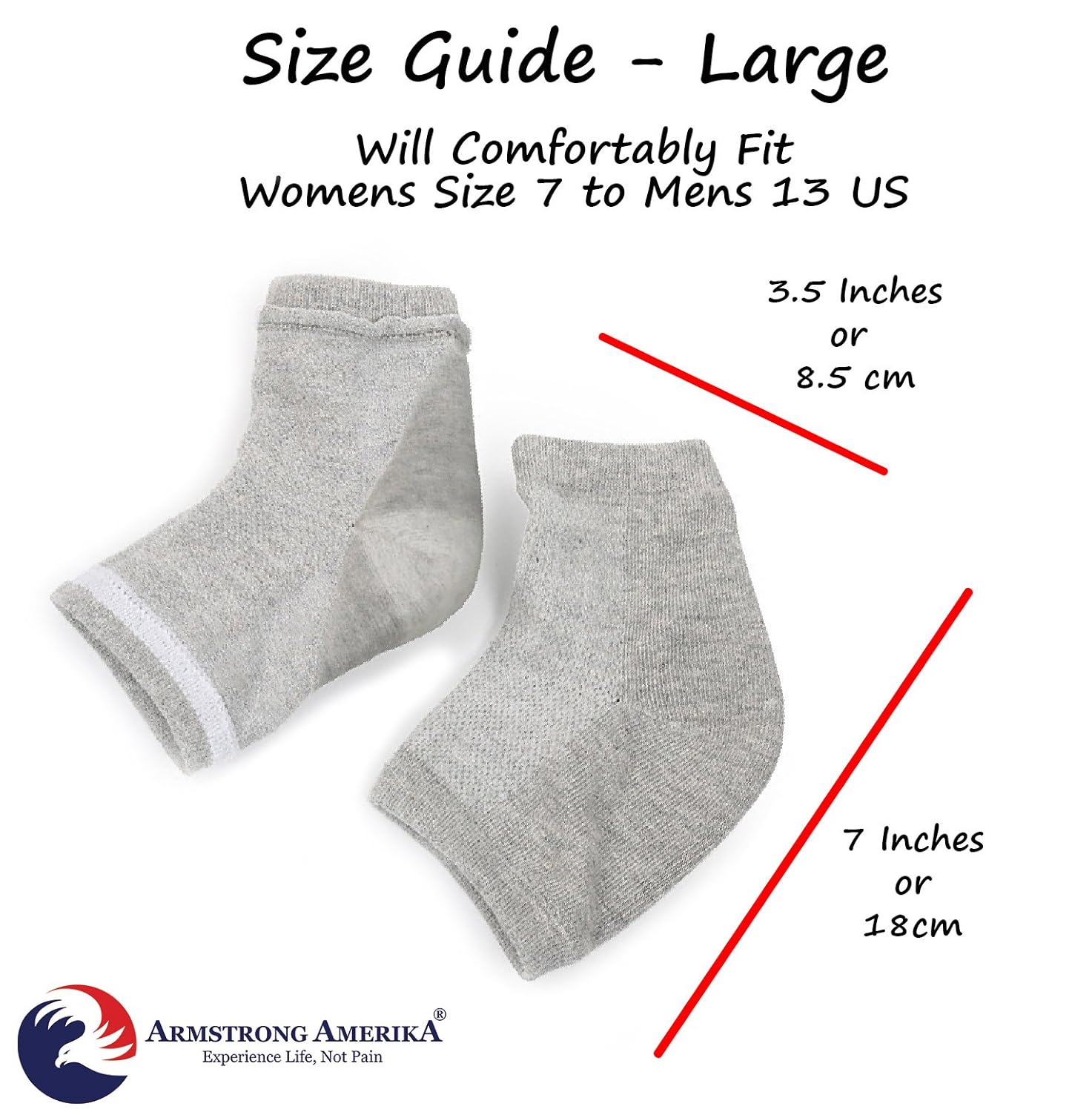 Moisturizing Socks Cracked Heel Treatment - Treat Dry Feet & Heels Fast. Pain Relief from Cracking Foot Skin with Aloe Moisturizer Lotion Infused Gel Heel Socks. Pedicure for Both Women & Men (Large): Health & Personal Care
