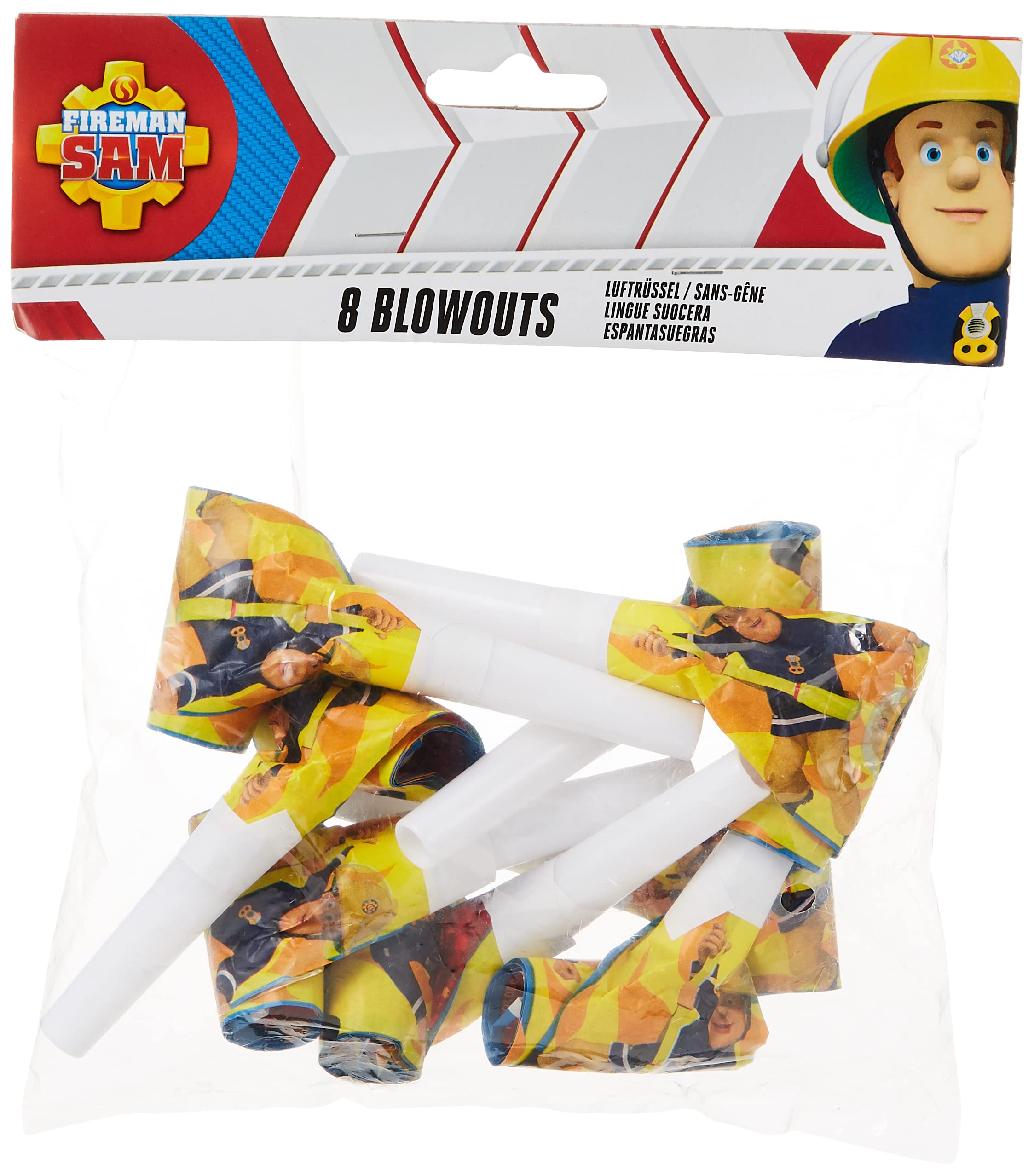 Amscan Fireman Sam Noisemaker Blowouts
