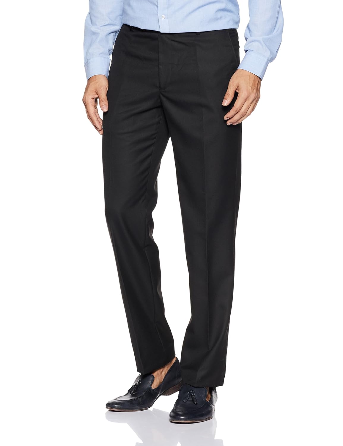 park avenue men's slim fit formal trousers