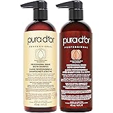PURA D'OR Clinically Formulated Biotin Shampoo & Conditioner, 2X Concentrated Formula with EFFECTIVE RESULTS Hair Thickening 
