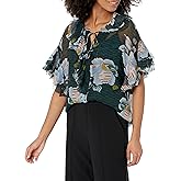 Joie Womens Women's Devon Blouse in Green Gables Multi
