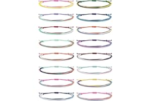 Dcfywl731 6-24Pcs String Wave Bracelet for Teen Girl Gifts Trendy Stuff Christmas Gifts Colorful Handmade Braided Rope Friendship Bracelets Boho Surfer Bracelet for Teen Girls Summer Beach Bracelets Anklets Jewelry Christmas Gifts 2023
