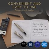Parker Fountain Pen Ink Refill Cartridges Long Black QUINK Ink 10 Count view 4