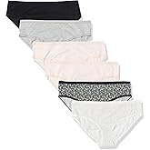 Amazon Essentials Women's Cotton Hipster Underwear - Discontinued Colors, Pack of 6