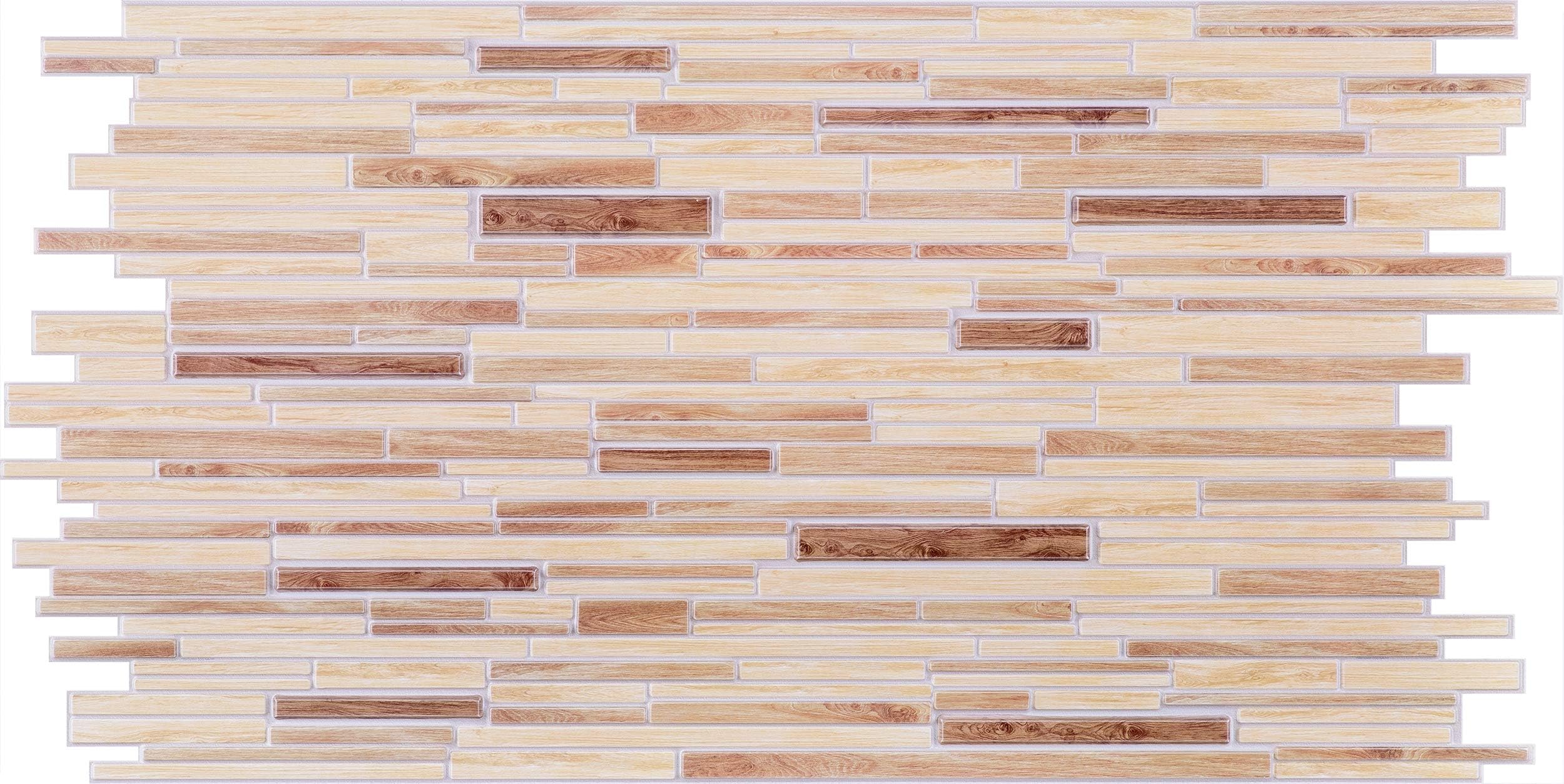 Wall Panels for Interior Wall Decor - Textured PVC 3D Wall Tile (37x18 in, 4.8 sq.ft.)