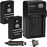 BM Premium 2 Pack of ENEL20, EN-EL20A Batteries and Battery Charger for Nikon Coolpix P1000, DL24-500, Coolpix A, 1 AW1…