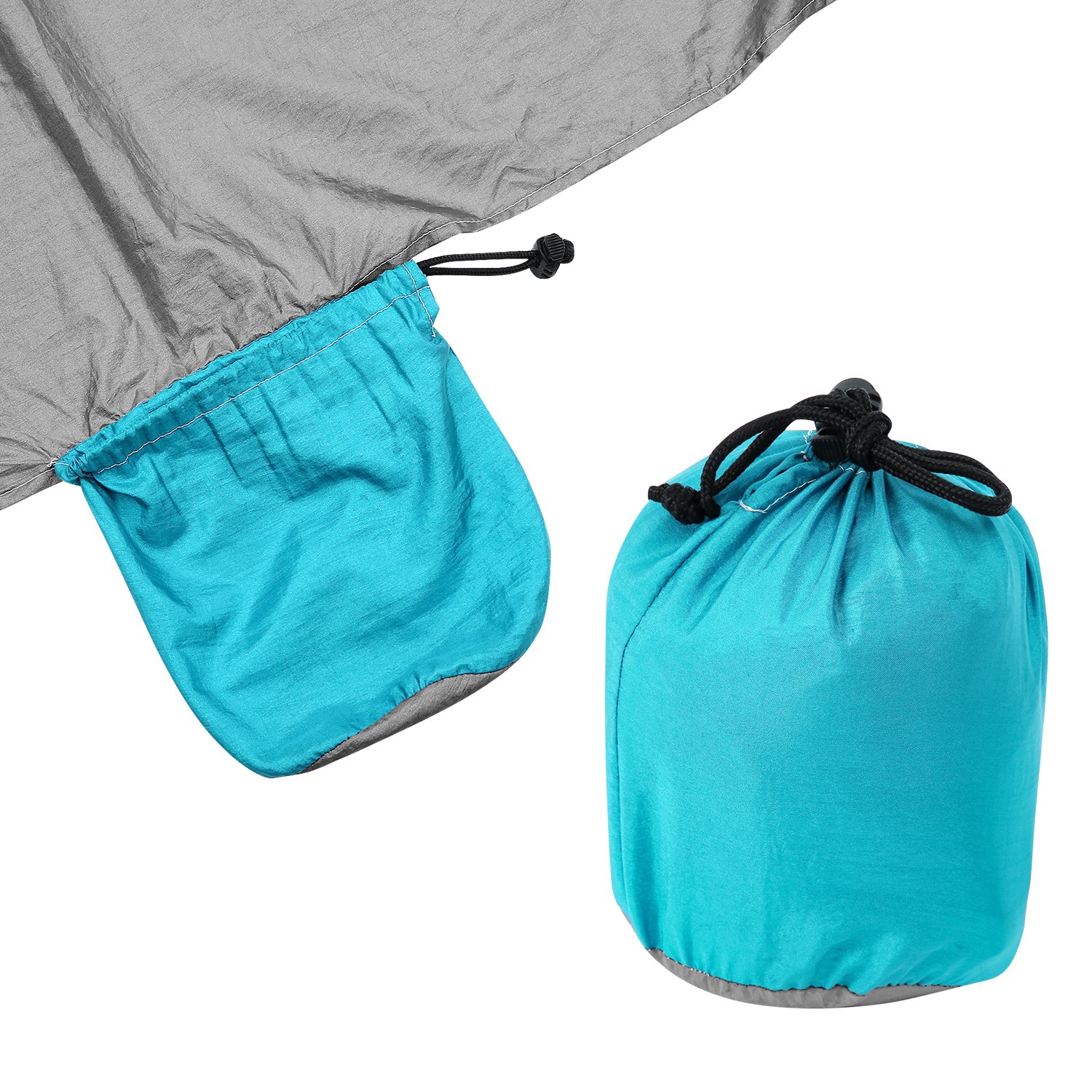 YUEBO Beach Blanket Picnic Blanket Oversized 7\' X 9\' Outdoor Nylon Beach Mat Portable Sand-proof Sand Mat with Six Anchor Pockets (dark blue, 7\' X 9\')