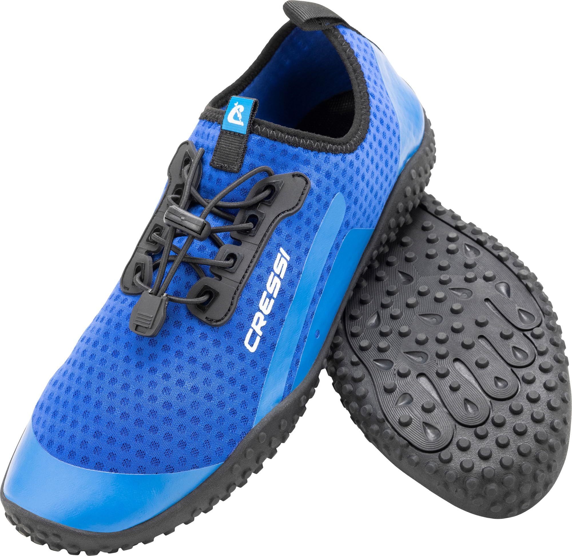 Cressi Sonar Water Shoe - Quick-Dry Barefoot Shoes - Non-Slip Sole - Swim Trainers - Blue Azure - 5/5.5 (38 EU) - Watershoes