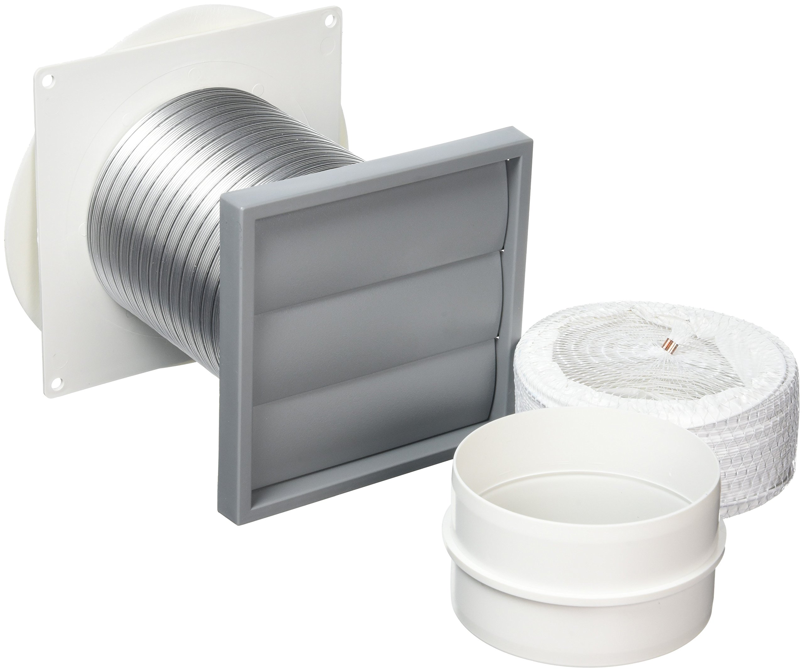 Merriway BH05720 Tumble Dryer Ducting Kit, 100mm (4 Inch) , Grey