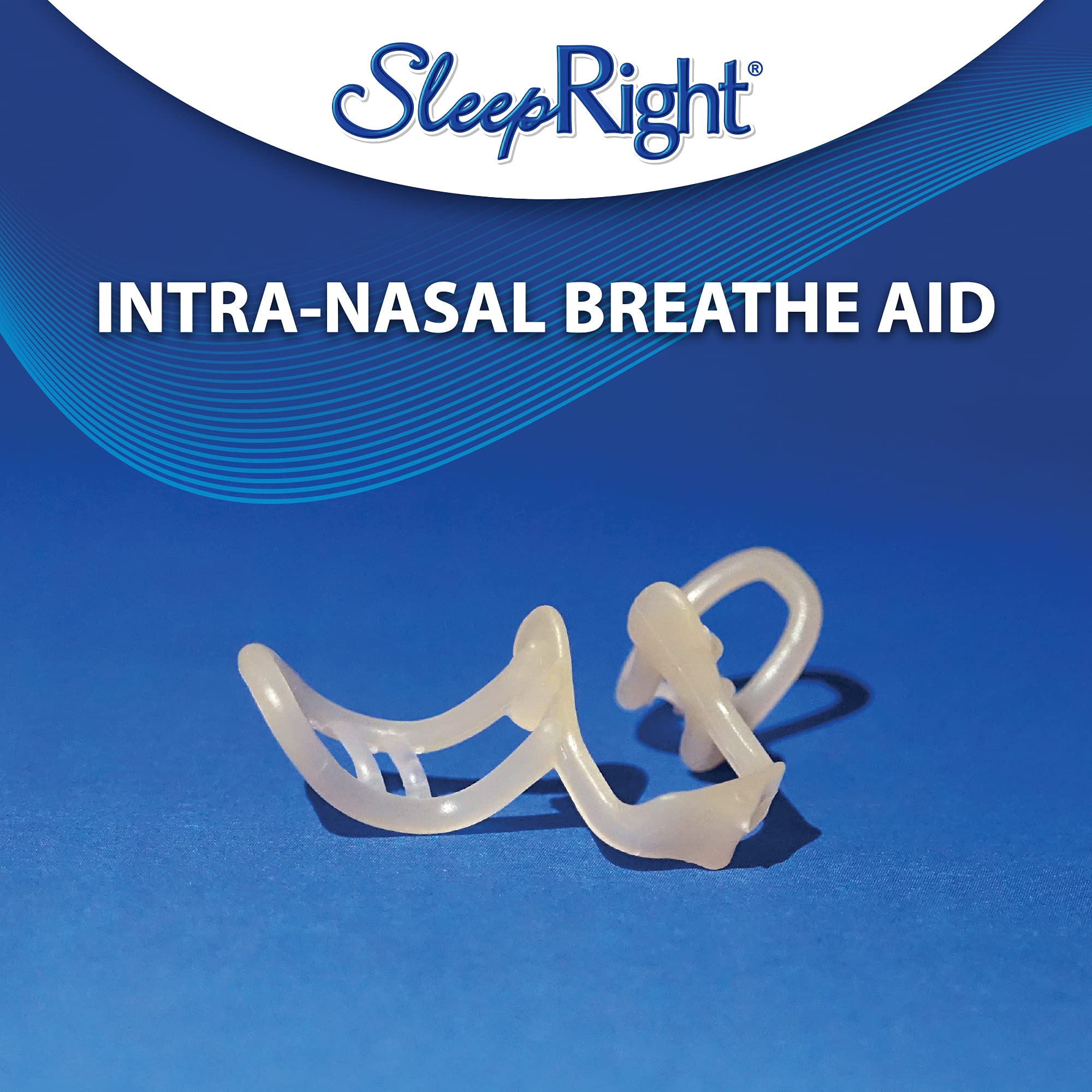 SleepRight Intra-Nasal Breathe Aids Breathing Aids for Sleep Nasal Dilator Snore Reducer - 2 Pack (4 Count)