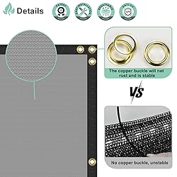 SunnyRoyal 8' x 48' Grey Privacy Fence Screen Heavy