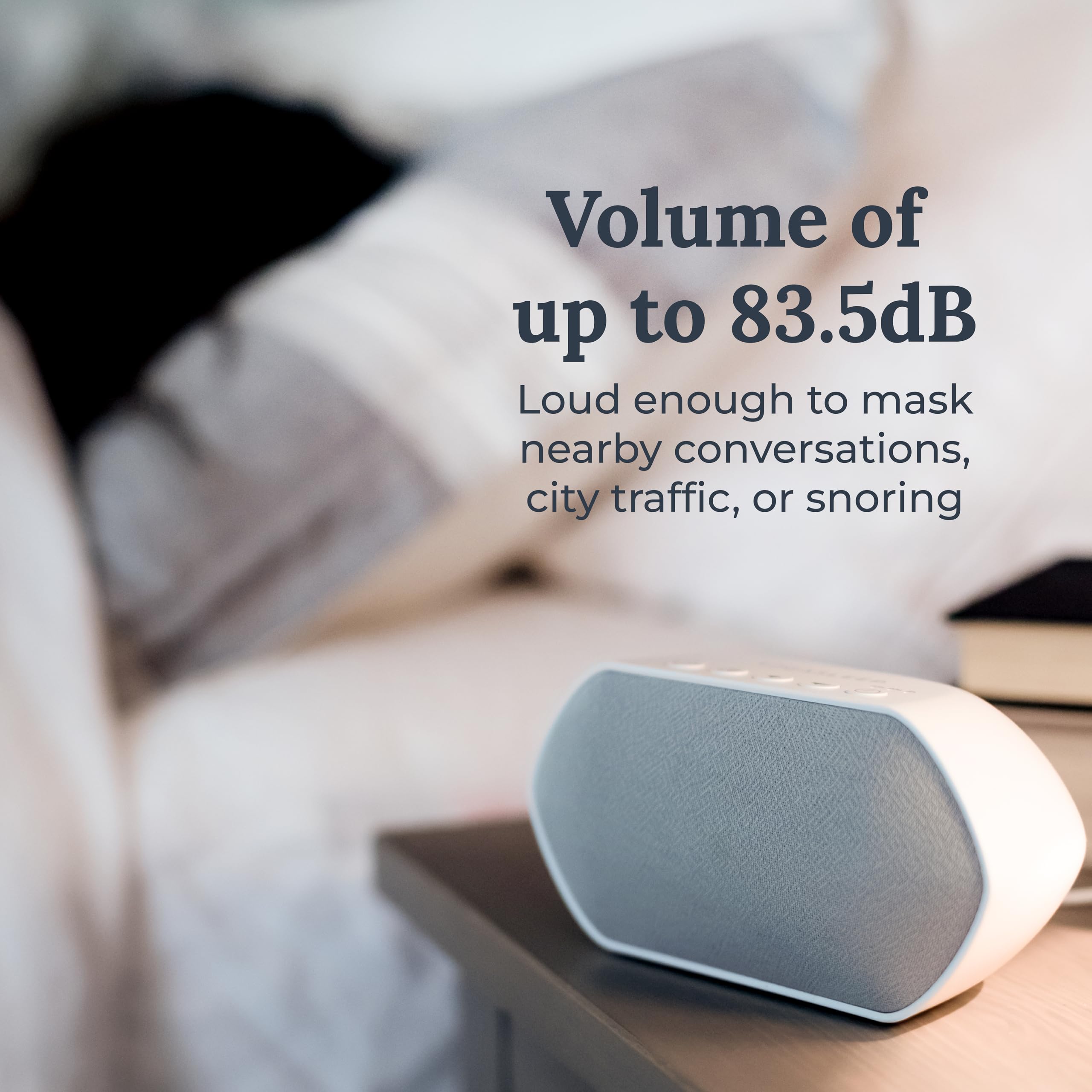 YOGASLEEP Soundcenter Portable White Noise Machine, 6 Soothing Sounds, 25 Volume Settings, Includes Timer, Sleep Therapy for Adults & Kids, Noise Cancelling for Office Privacy & Meditation
