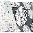 Cushmat Stylish Reversible Foam Play Mat (Large, Alpha - Palm Char) - Soft, Waterproof, Durable Play mat for Infants, Babies, Toddler, Kids & Grownup - 6.5ft x 4.5ft