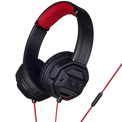 JVC Xtreme Xplosives On-Ear-Kopfhörer mit Fernbedienung und Mikrofon SR50X Schwarz
