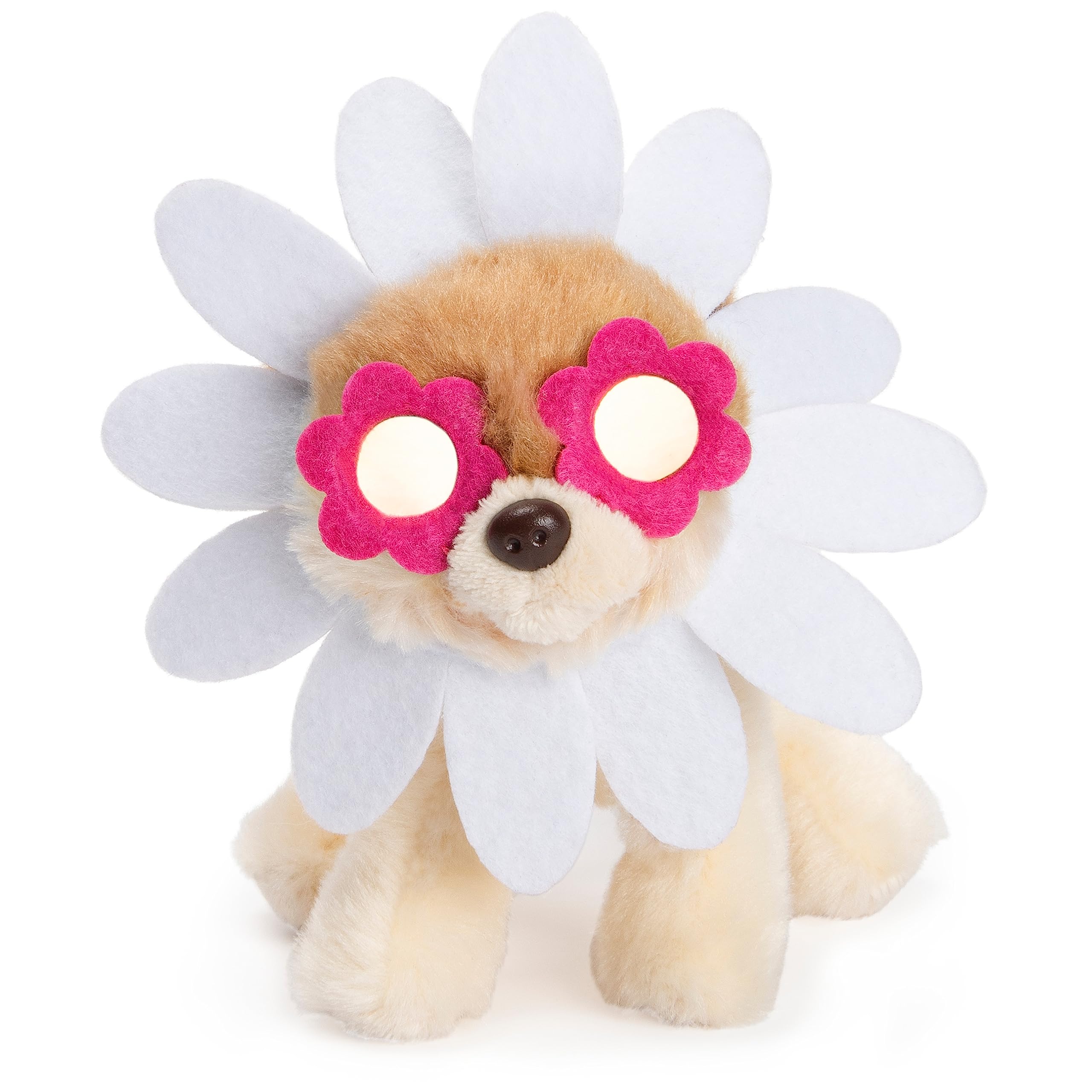 Photo 1 of GUND Boo, The World’s Cutest Dog, Itty Bitty Boo Daisy Flower #61, Stuffed Animal Plush, Spring Decor, Pink and White, 5”