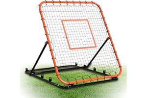 ZVFOTN Baseball Rebounder Net, Portable Bounce Back Trainer for Baseball & Softball with 4 Adjustable Return Angles, 4 x 4.5 ft Practice Tool for All Skill Levels