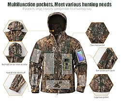 NAVEKULL Silent Hunting Clothes for Men Soft Shell