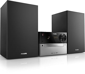 Philips MCB2305 Kompaktanlage mit DAB+ (15 Watt, BassReflex,USB, UKW, CD-MP3) schwarz