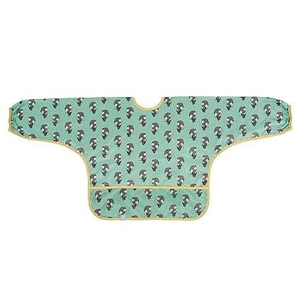 LÄSSIG Baby Kleinkind Langarmlätzchen Ärmellätzchen Auffangschale wasserdicht/Long Sleeve Bib, Wildlife Erdmännchen