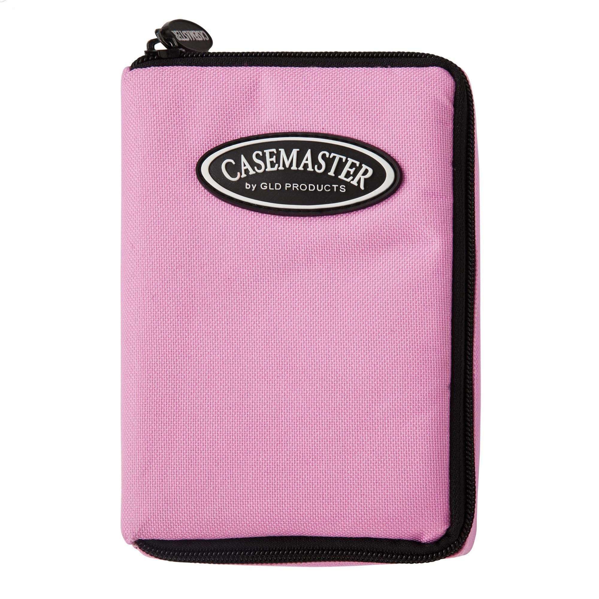 Casemaster Select Nylon Steel and Soft Tip Dart and Accessory Case, Holds 3 Darts, Foam Cushion Allows Flights to be Stored Open without being Crushed,Pink