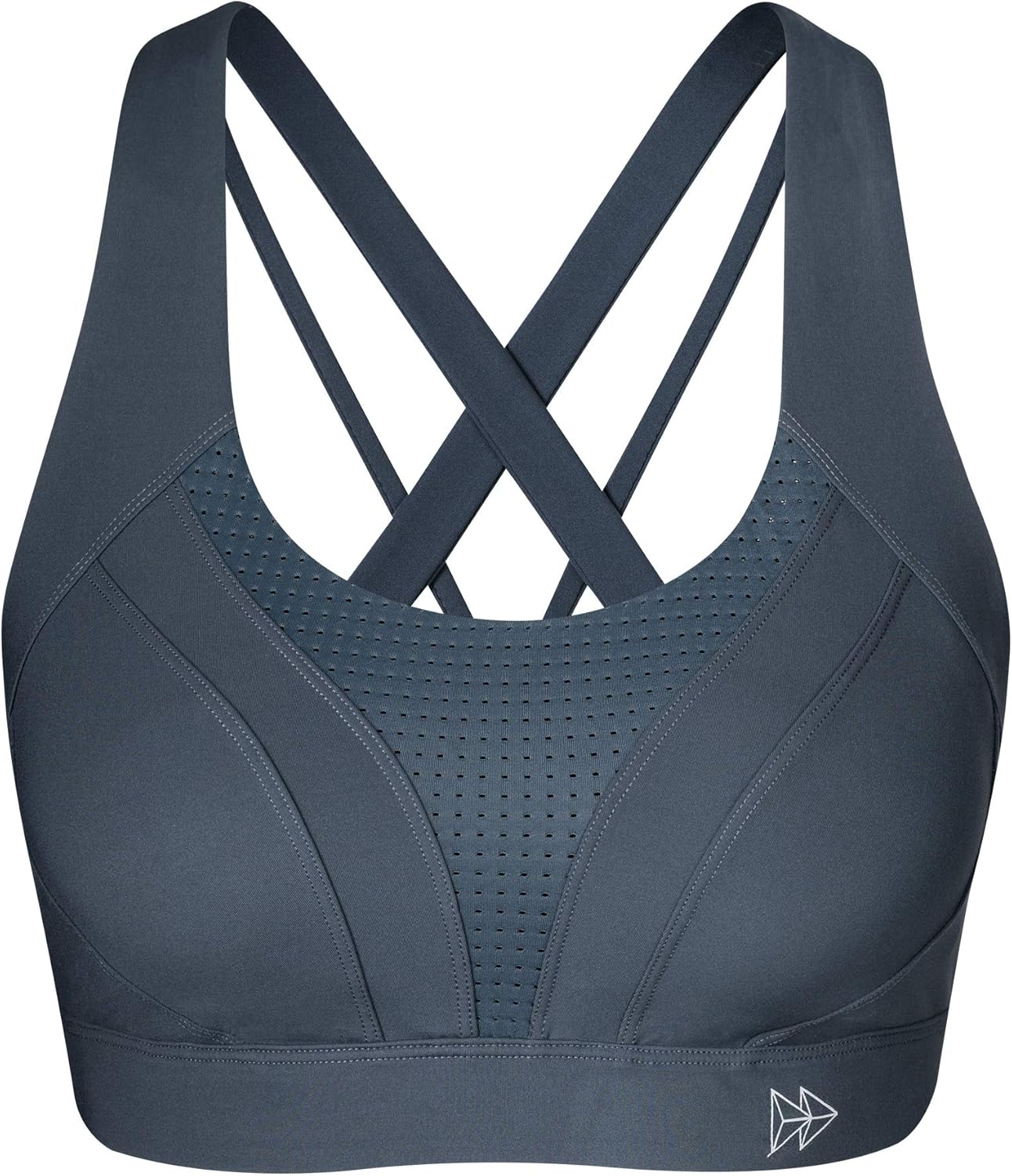 Yvette Sports Bra for Women， High Impact Strappy Criss Cross Sexy Back